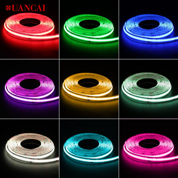 RGB Addressable Color Changing Cob Led Strip Lights