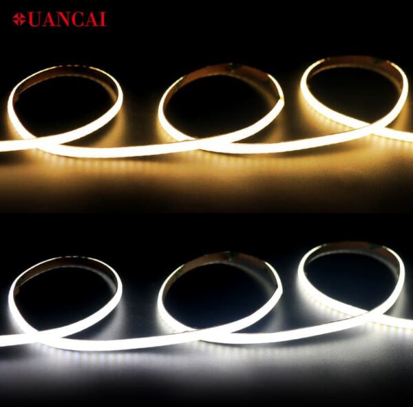 4mm Warm Color 2700k White Color 6500k Strip Lights Comparion