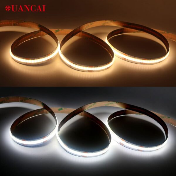 8mm Tunable Color Warm White and Cool White Cob Led Strip Lights