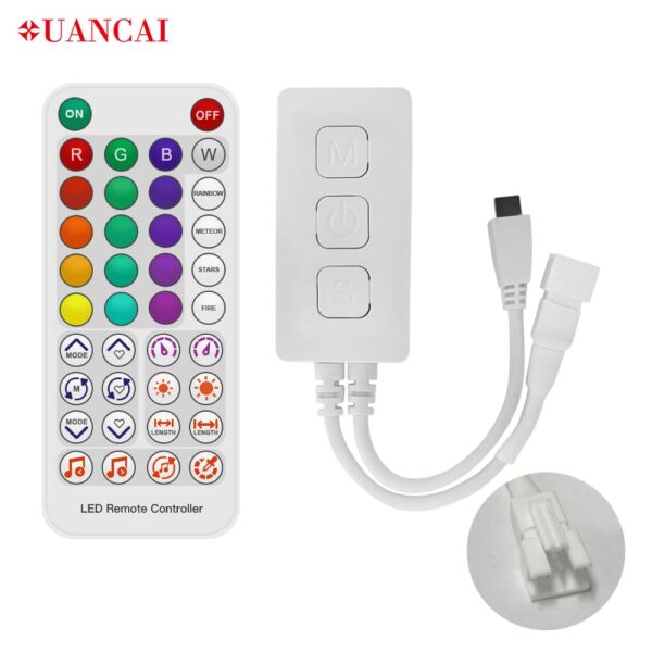 Cob Led Digital Pixel Color Strip Controller & Remote