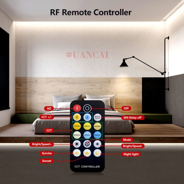 Cob Led strip Tunable Color remote intruduction