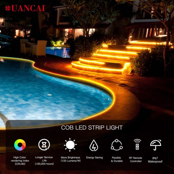 Outer door waterproof cob led strip Scene