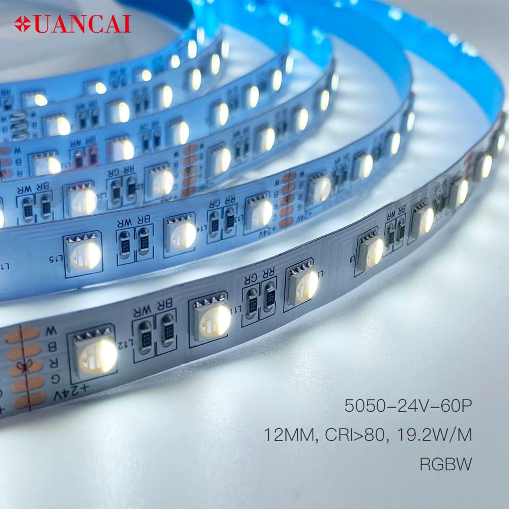 SMD 5050 RGBW 12mm adjustable color temperature LED strip