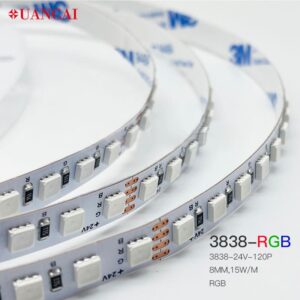 SMD RGB 3838 120leds 24v 8mm addressable LED strip lights