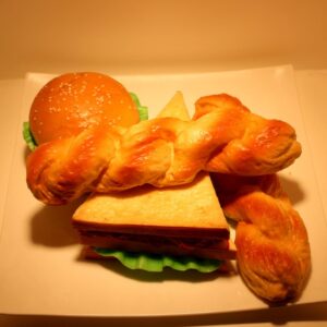 Food bread light color display